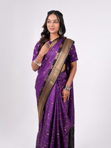 Dola Jequard Pattern Border Silk Weaving Jari With Contrast Dye Concept