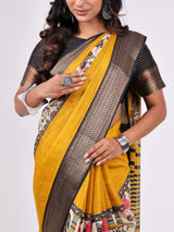 Crape weaving ev jequard pattern with centre print
