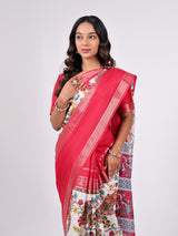Crape Weaving Centre Pattern Print