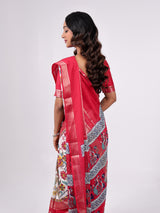 Crape Weaving Centre Pattern Print
