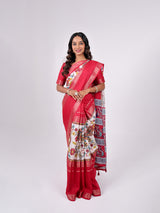 Crape Weaving Centre Pattern Print