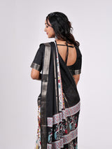 Crape Weaving Centre Pattern Print