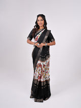 Crape Weaving Centre Pattern Print