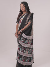 Crape Weaving Centre Pattern Print