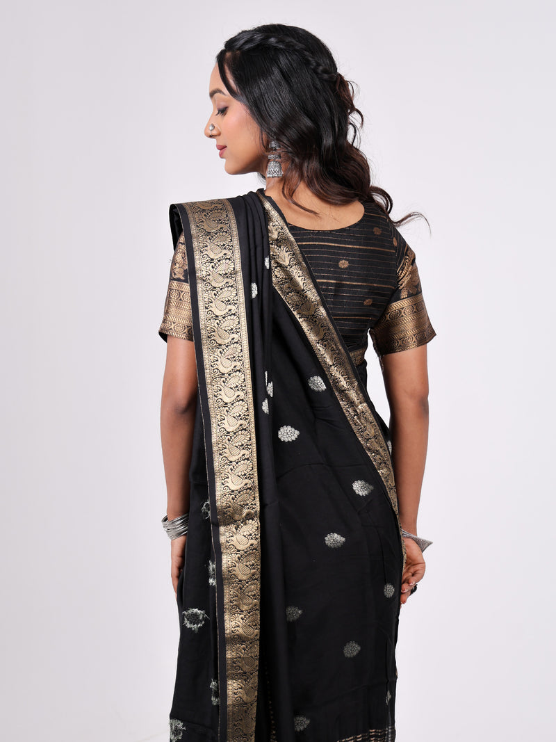 Viscous Bentex Jari Border & Butti Dying Concept