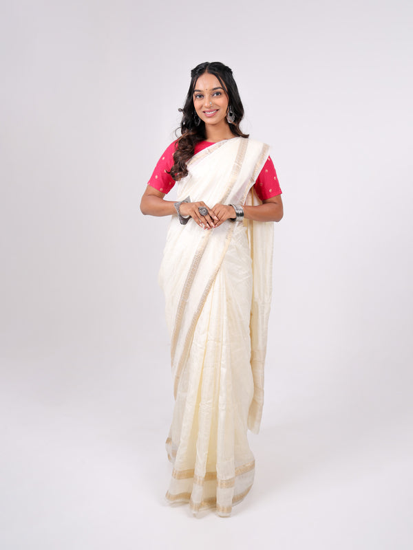 Viscous Dying Weaving Silk Jari Pattern
