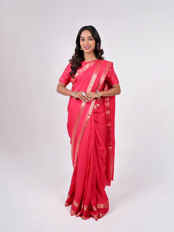 Viscous Dying Weaving Silk Jari Pattern